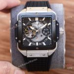 New Copy Hublot Unico Square Bang Ferrari Auto Watches Ss Black Bezel